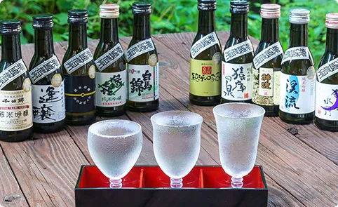 写真：地酒3種飲み比べセット