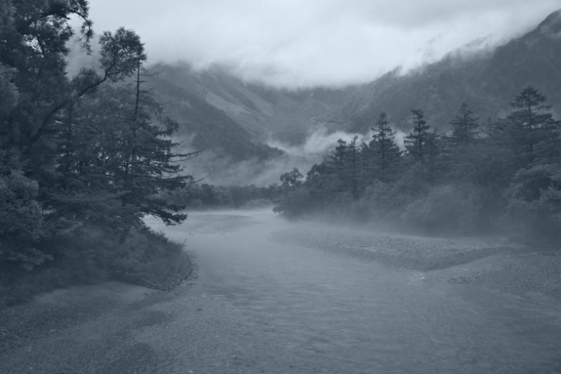 河童橋から見た穂高連峰