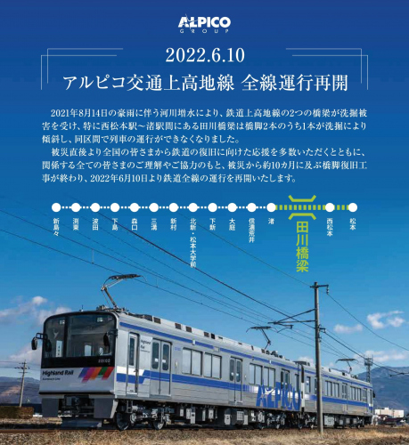 2021年6月10日　全線運行再開！！