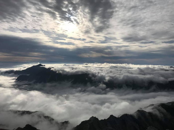 いつまでも見ていられる雲海。