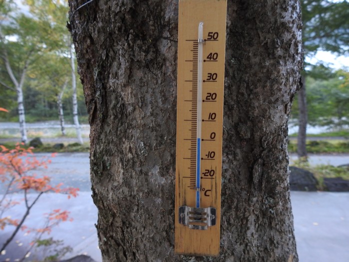 因みに今日、29日の朝6：00はなんと1度でした。