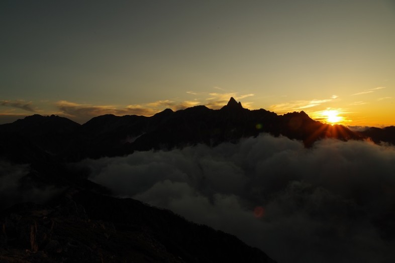 10月17日17時頃の夕焼け