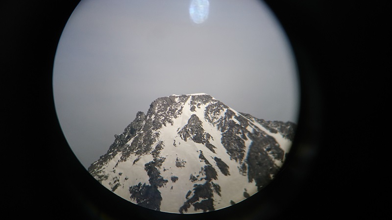 双眼鏡で奥明神沢から前穂にアタックする登山者を観察して大興奮！