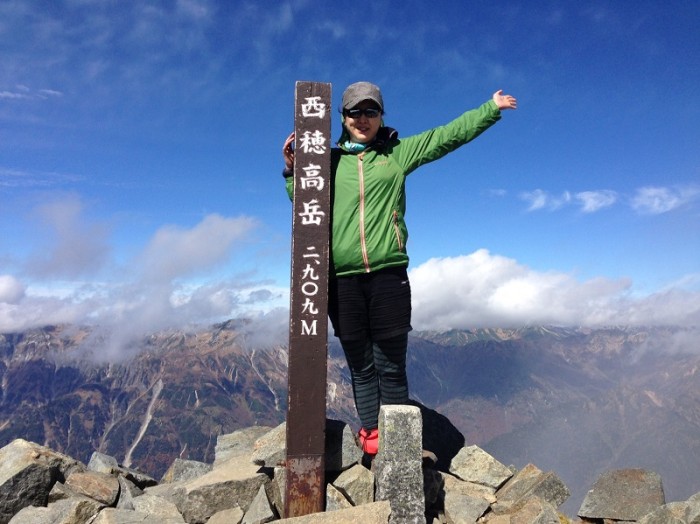 たまたま居合わせた登山者に撮ってもらいました。