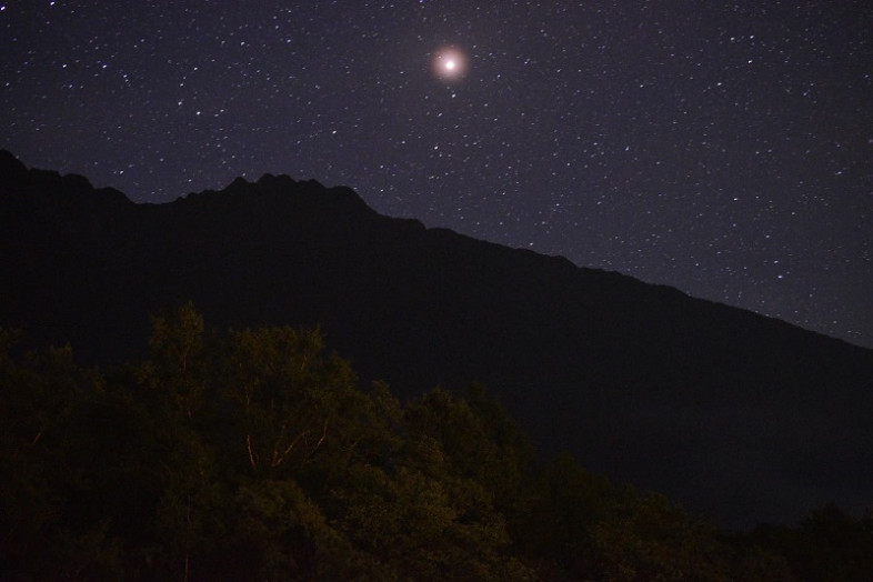 2018.07.14　23時頃　火星が南の空に輝いていました。