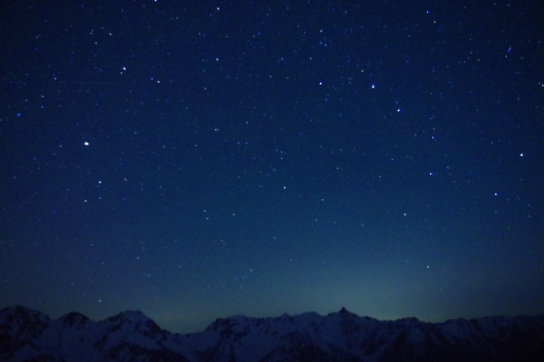 槍穂高と北斗七星☆