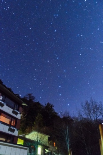 ホテル前からも北斗七星